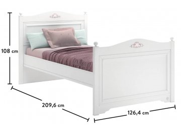 Полутораспальная кровать Rustic