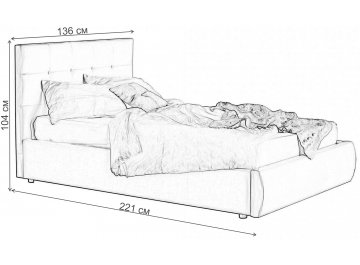 Полутораспальная кровать Selesta