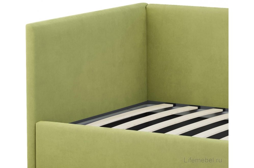 Тахта Каролина-2 120х200 с ПМ велюр bingo apple