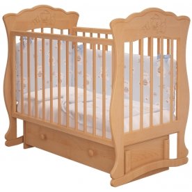 Кроватка Елена 3 с маятником и ящиком