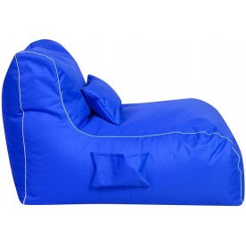 Пуф синий оксфорд