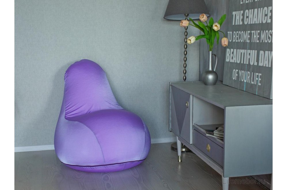 Пуф-мешок Flexy фиолетовый