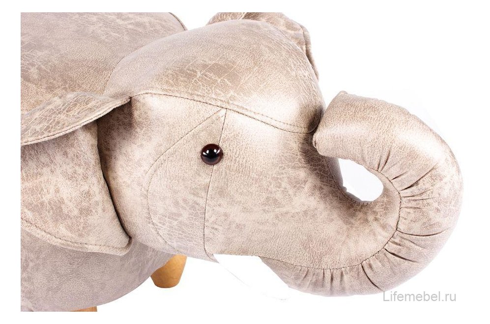 Пуф Слон светло-серый