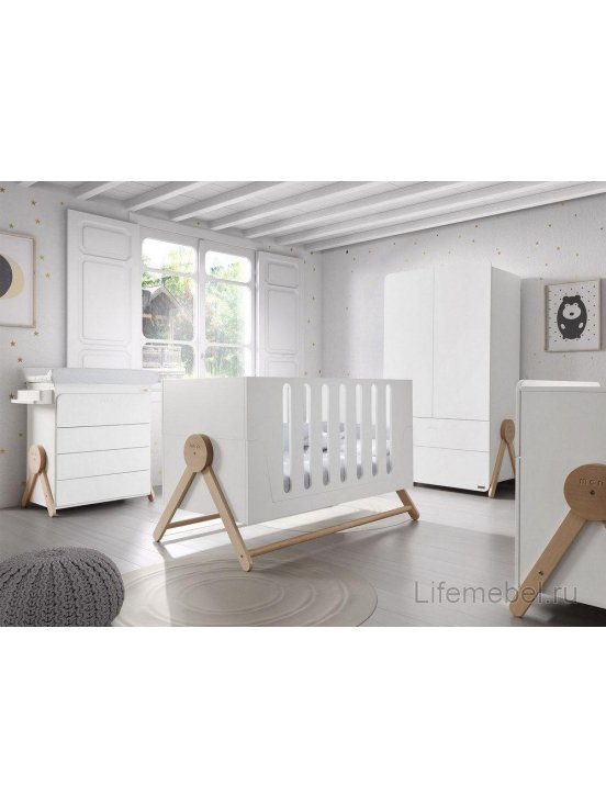 Шкаф Micuna Swing А-1835 white / water wood