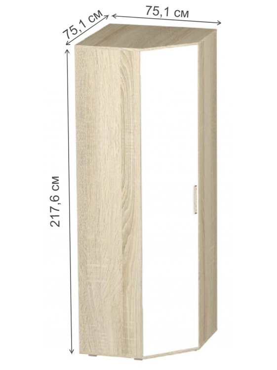 Шкаф Сенди ШК-01 дуб сонома