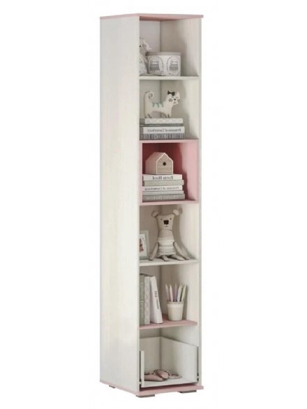 Стеллаж Малибу ПН-12 ясень белый / айскрим / белый 