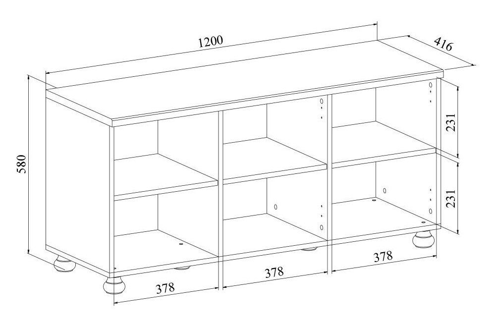 Тумба Ассоль АС-55 белое дерево