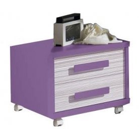 Тумбочка D4013 герань / зебрано мора