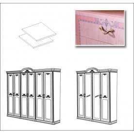 Полка шкафа спальни ДЕКАПЕ дополнительная