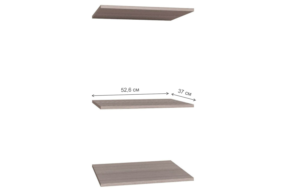 Полки Леон 6 ясень анкор светлый 3 шт