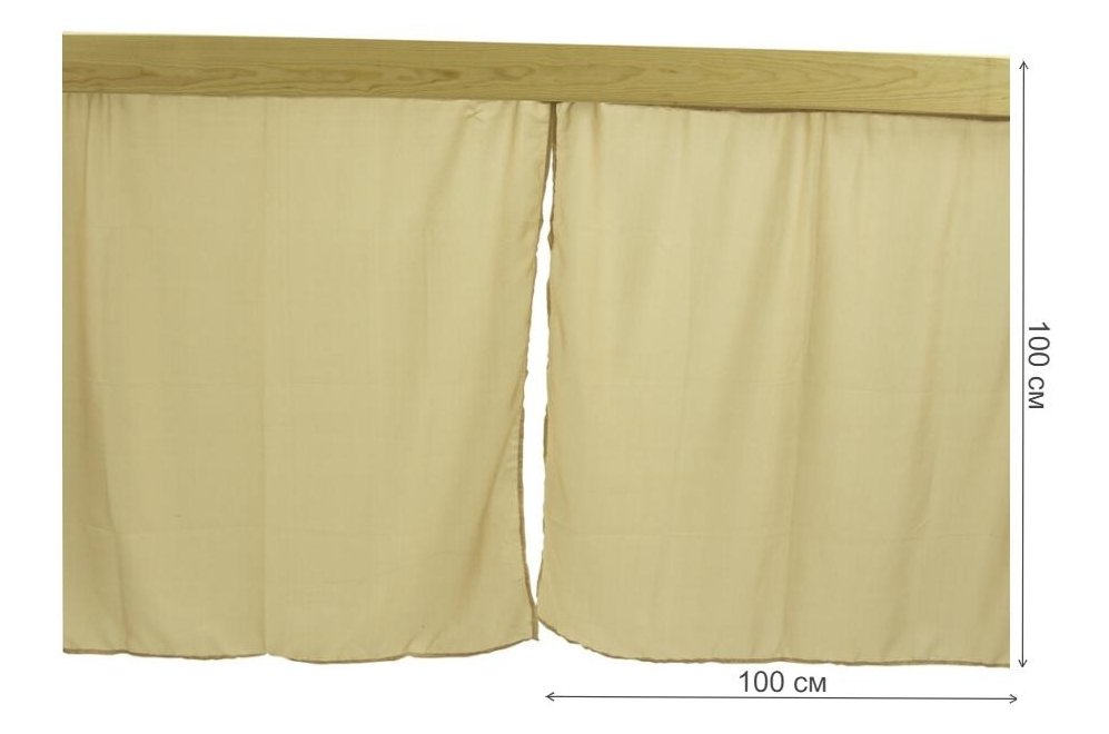 Комплект штор Коричневые