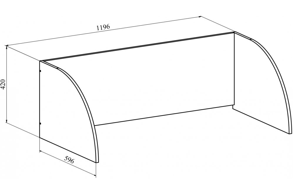 Надстройка ОФ-41 венге