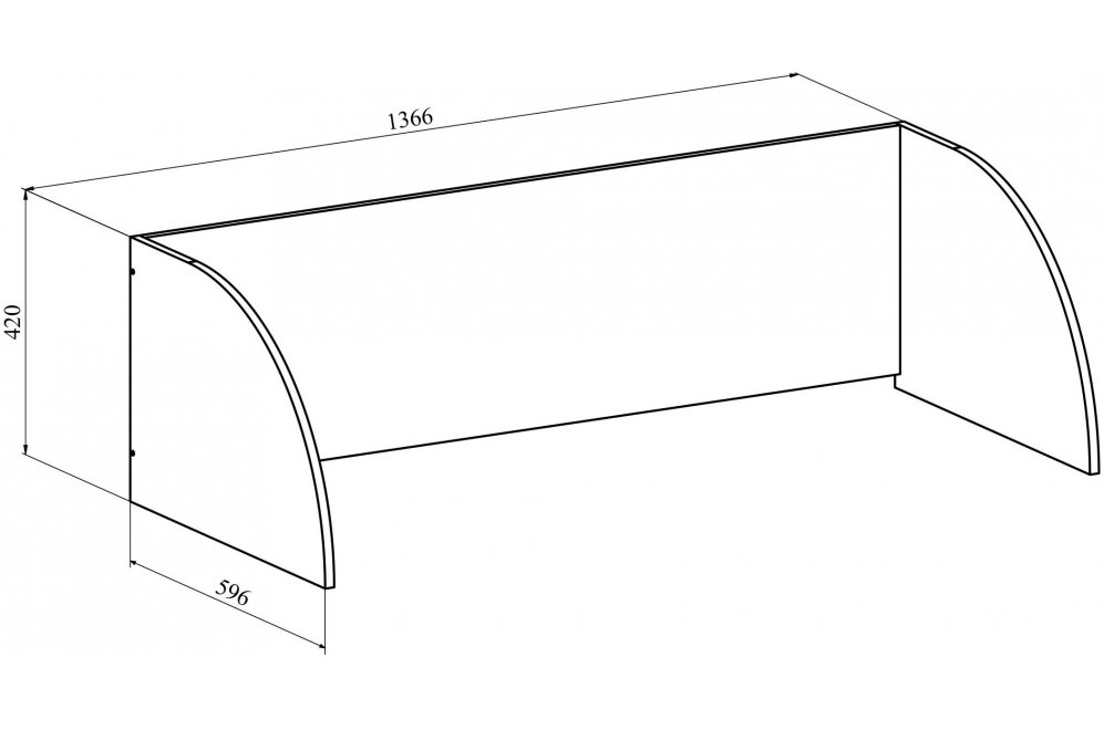 Надстройка ОФ-42 венге