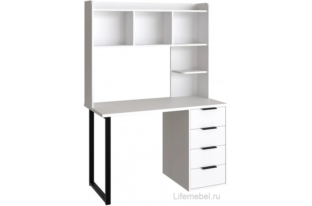 Надстройка для стола П-101 белый структурный