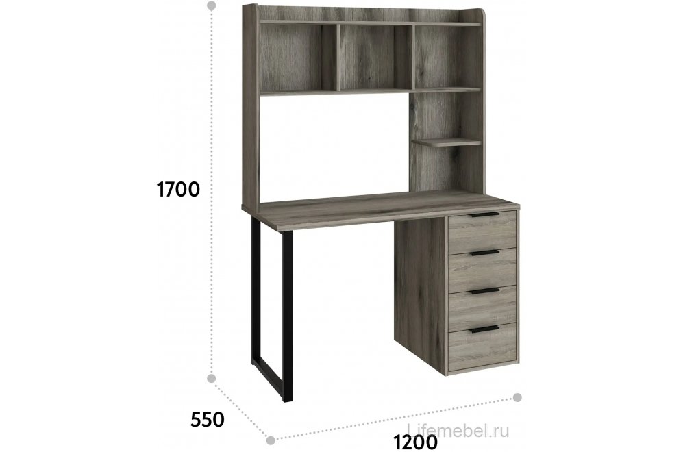 Надстройка для стола П-101 дуб эвок