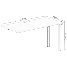 Приставка для письменного стола SG.268