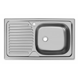 Мойка врезная CLM760.435-GT5K 1R матовый металл