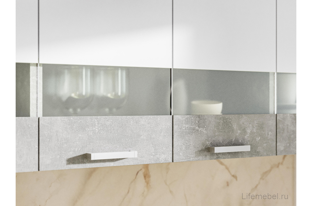 Кухня белый / ателье светлый