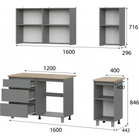 Кухня Денвер 1,6