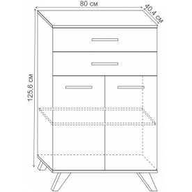 Модульная гостиная Лаэль Сканди комплектация 2