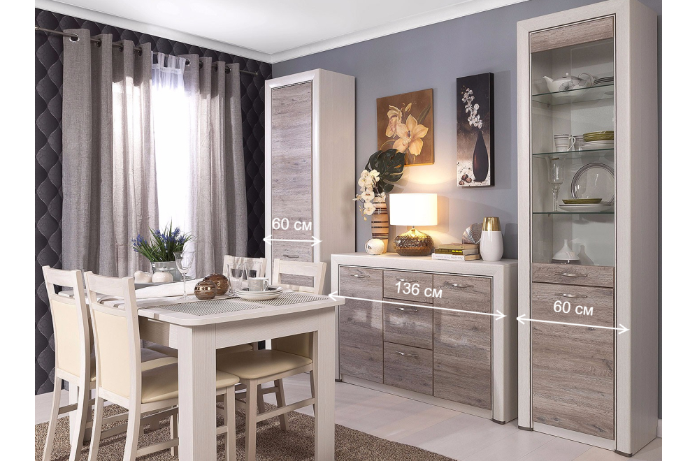 Гостиная Olivia 3 дуб анкона