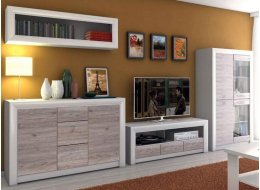 Гостиная Olivia комплектация 1 вудлайн крем / дуб анкона