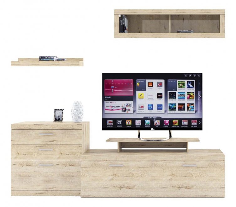 Гостиная Oskar комплектация 10 дуб санремо