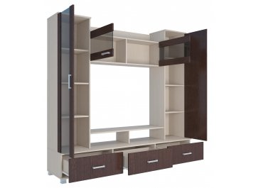 Готовая гостиная Бхих-8 дуб молочный / венге