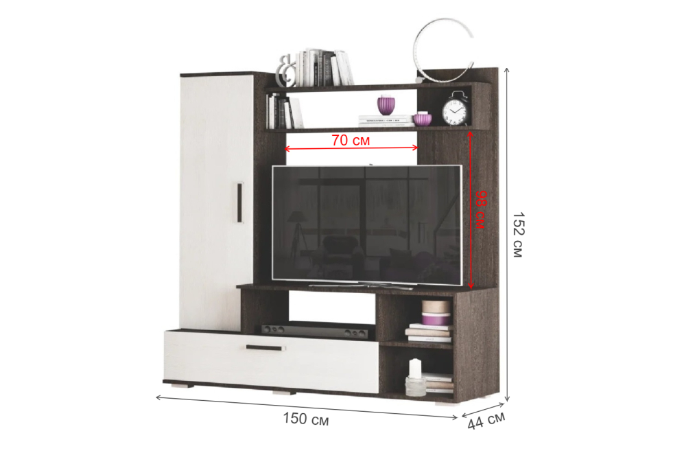 Готовая гостиная Евро-2 венге / лоредо