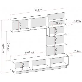 Готовая гостиная Глейс ТБ-200