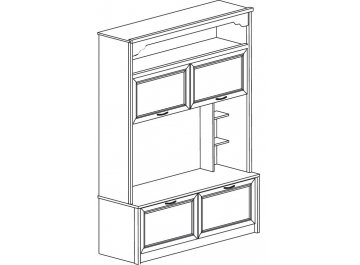 Готовая гостиная Флоренция 664 дуб оксфорд