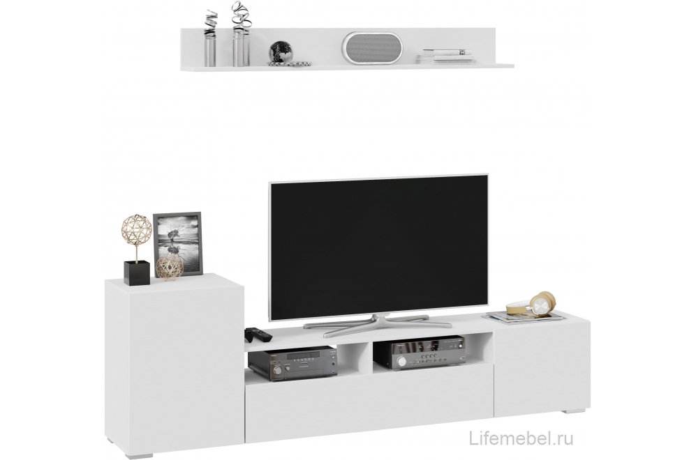 Готовая гостиная Сильвия белый ясень