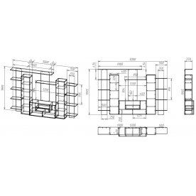 Готовая гостиная Мебелайн-3