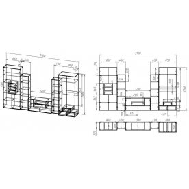 Готовая гостиная Мебелайн-5