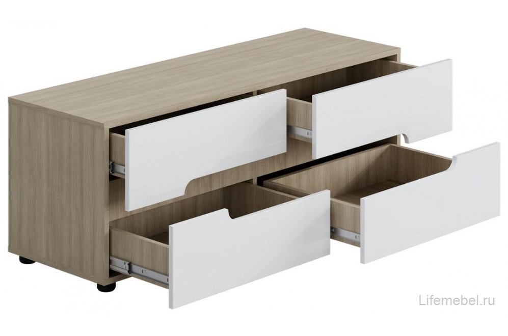 Готовая гостиная Палермо-3 НМ ясень шимо светлый / глянцевая белая