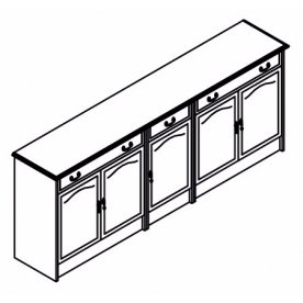 Комод R40 Рим пекан
