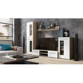 Модульная гостиная Милан дуб комплектация 1