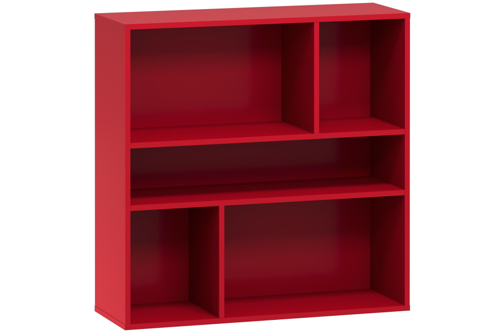 Модульная гостиная Summit софт графит / ярко-красная / ясень анкор темный комплектация 9