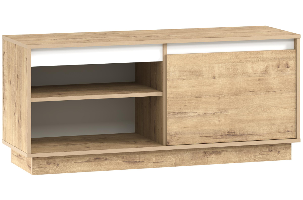 Модульная гостиная Virginia комплектация 2 белый скандинавский / дуб бунратти