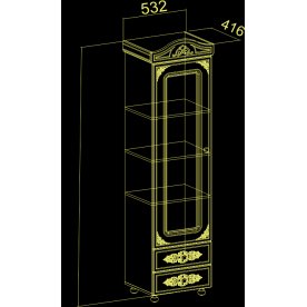 Модульная гостиная Ассоль комплектация 6