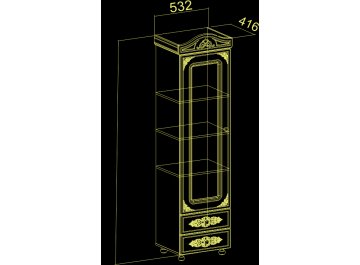 Модульная гостиная Ассоль комплектация 6