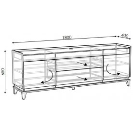 Модульная гостиная Матера комплектация 3