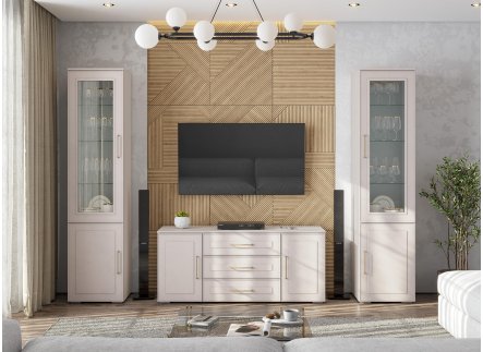 Модульная гостиная Мотру кашемир / шампань комплектация 1