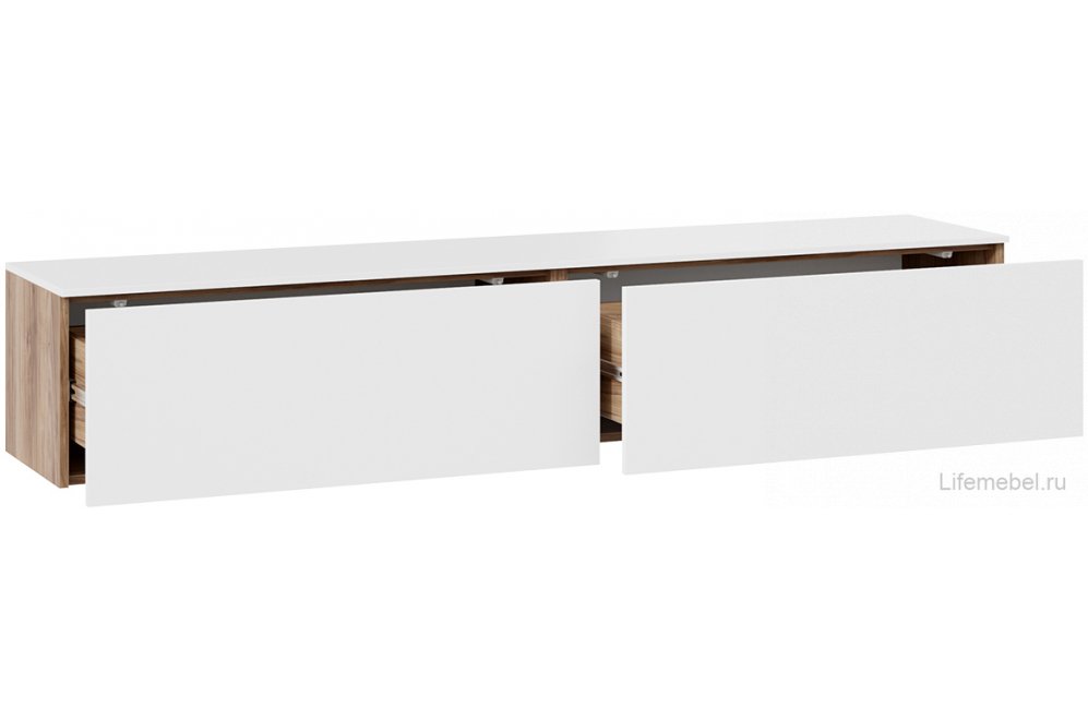 Модульная гостиная Порто яблоня беллуно / белый софт комплектация 5