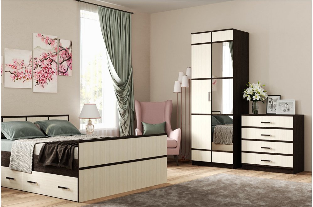 Зеркала к шкафу 2-х дверному Сакура