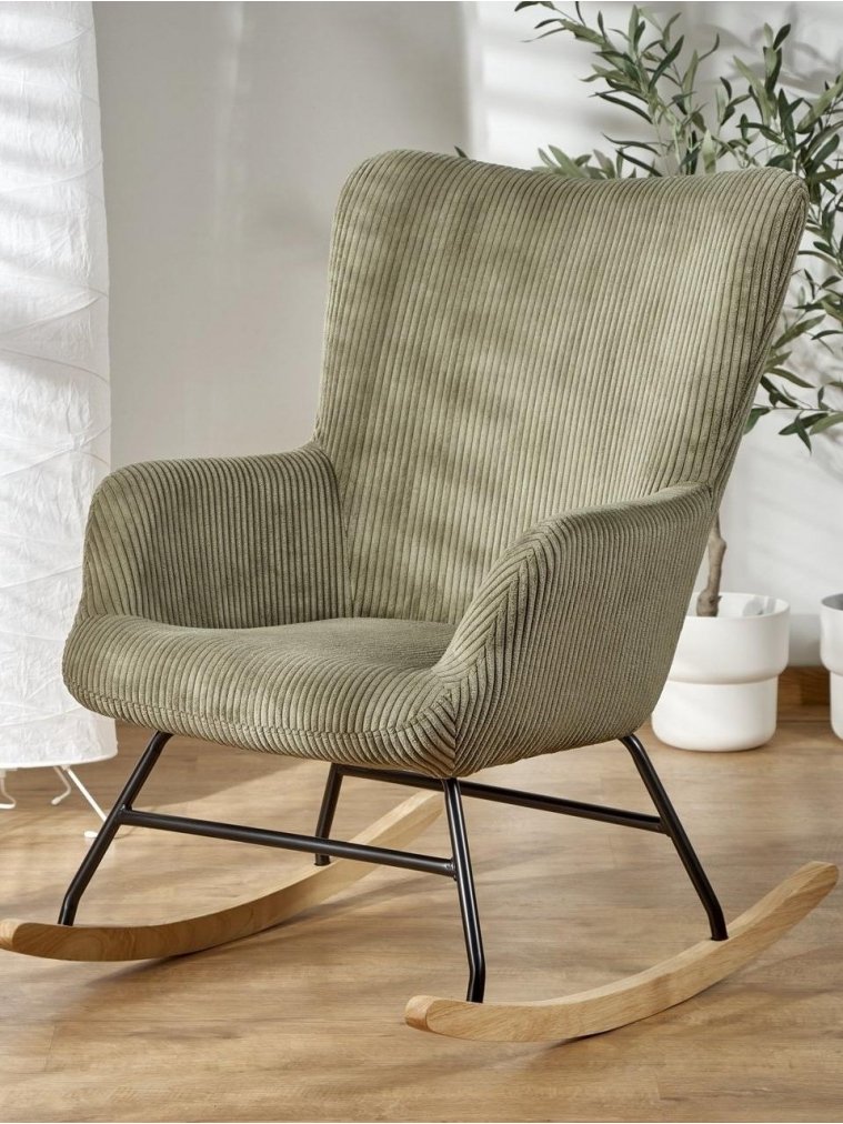 Кресло-качалка Belmiro оливковое