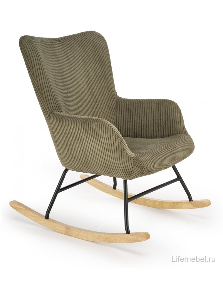 Кресло-качалка Belmiro оливковое