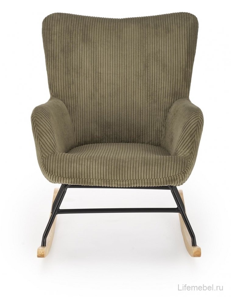 Кресло-качалка Belmiro оливковое