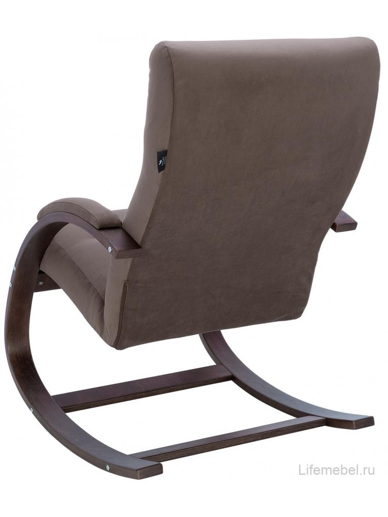 Кресло-качалка Leset Милано орех / V23 молочный шоколад