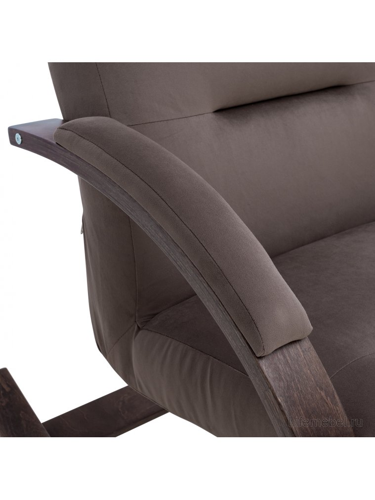 Кресло-качалка Leset Милано орех / V23 молочный шоколад